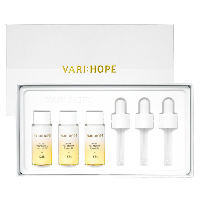 VARI:HOPE Serum & Ampoule 3EA 【公式】8デイズピュア ビタミンC アンプル